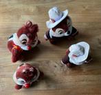 vintage Disney 4 Knabbel & babbel Chippendale rescue rangers, Ophalen of Verzenden, Overige figuren, Zo goed als nieuw, Knuffel