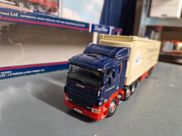 Scania 4 serie met koeltrailer, Hobby en Vrije tijd, Modelauto's | 1:50, Zo goed als nieuw, Bus of Vrachtwagen, Corgi, Ophalen of Verzenden