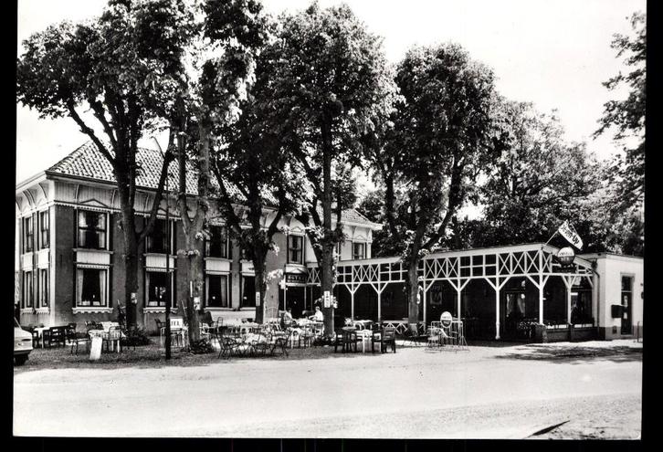 Muiderberg (N.H.), Hotel Het Rechthuis, Z/W  1969 GRF, Verzamelen, Ansichtkaarten | Nederland, Ongelopen, Noord-Holland, 1960 tot 1980