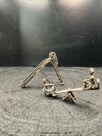 Zilveren Miniatuur Glijbaan & Wipwap, Antiek en Kunst, Ophalen of Verzenden, Zilver