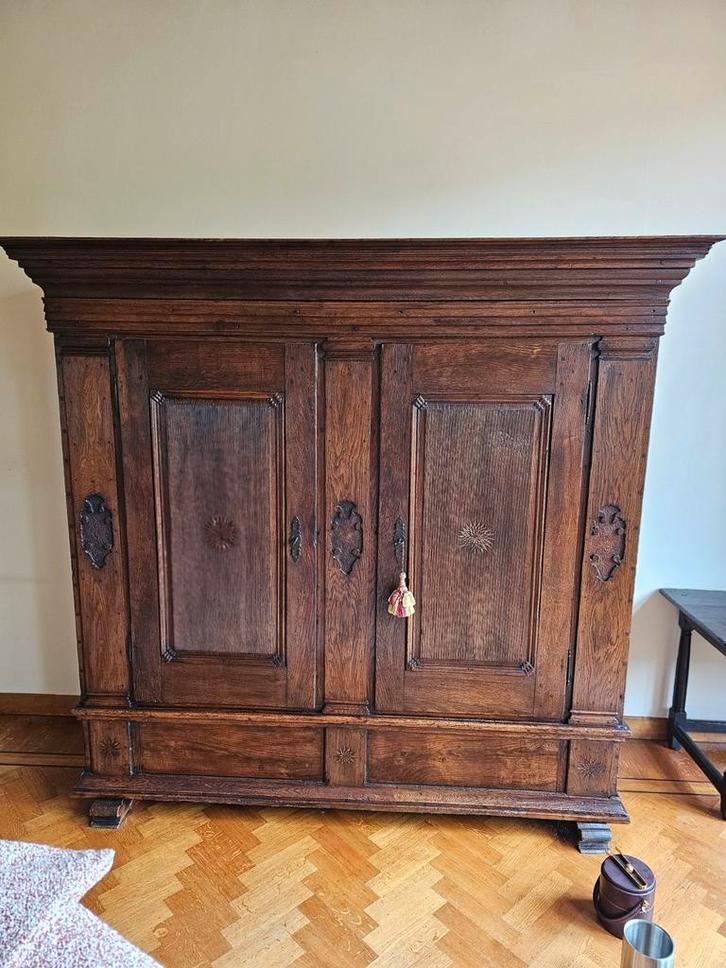 Duitse 2 deurskast, Antiek en Kunst, Antiek | Meubels | Kasten, Ophalen