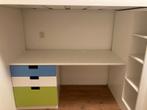 IKEA hoogslaper met bureau en kast, Kinderen en Baby's, Kinderkamer | Stapelbedden en Hoogslapers, Gebruikt, Hoogslaper, Ophalen