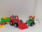Duplo 5647 + 5645 tractor met aanhanger en quad, Ophalen of Verzenden, Gebruikt, Duplo