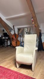 Uitklapbare jori relaxfeuteuil, Huis en Inrichting, Stoelen, Ophalen, Gebruikt, Wit, Metaal