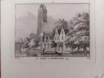 256 / De kerk te Oudewater  H. Spilman  uit 18e eeuw, Antiek en Kunst, Kunst | Etsen en Gravures, Ophalen of Verzenden