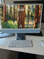 iMac 24 inch (M1, 2021) – Blauw – Supersnel & In Topstaat!, 64 GB of meer, 256 GB, SSD, IMac