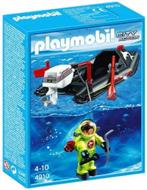 Playmobil 4910 Duiker met rubberboot, Ophalen of Verzenden, Gebruikt, Complete set