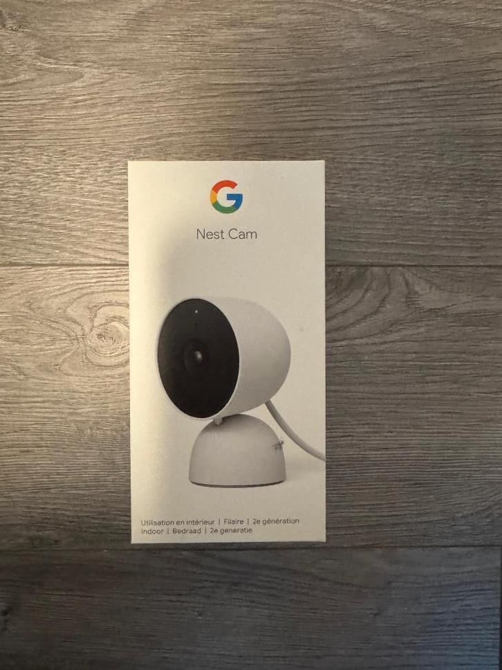 Google Nest Cam (indoor, netvoeding) 2e generatie, Audio, Tv en Foto, Videobewaking, Zo goed als nieuw, Binnencamera, Verzenden