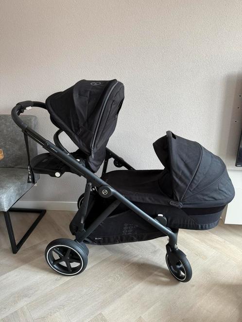 Cybex E-Gazelle S duowagen moonblack elektrische kinderwagen, Kinderen en Baby's, Tweelingen en Meerlingen, Zo goed als nieuw