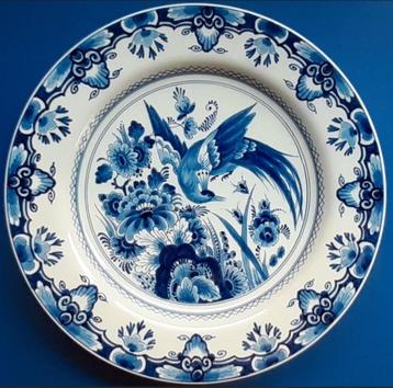 Porceleyne Fles 1967 34cm schotel Paradijsvogel (P177-45) beschikbaar voor biedingen
