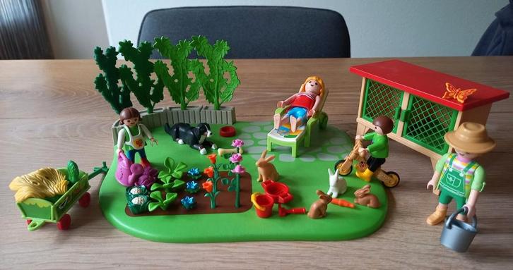 Playmobil Moestuin met konijnenhok, Kinderen en Baby's, Speelgoed | Playmobil, Zo goed als nieuw, Ophalen of Verzenden