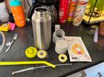 Stalen air up fles, Sport en Fitness, Ophalen, Gebruikt