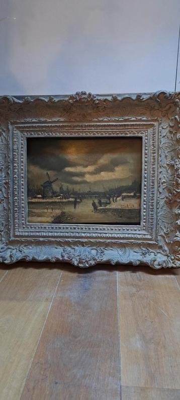 Schilderij van Brouwer met zware lijst beschikbaar voor biedingen