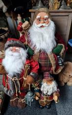 2 grote nostalgische kerstmannen en 1 kleine kerstman, Diversen, Kerst, Ophalen of Verzenden