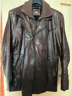 Leren gevoerde winterjas Dames, Bruin, Maat 42/44 (L), Ophalen of Verzenden, Zo goed als nieuw