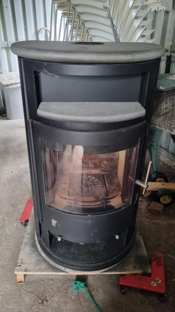 Houtkachel CV-kachel Drooff, Huis en Inrichting, Kachels, Zo goed als nieuw, Vrijstaand, Houtkachel, Hout, Ophalen