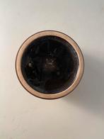 Keramiek oranje bloempot / planter , jaren 60, Tuin en Terras, Bloempotten, Gebruikt, Binnen, Ophalen of Verzenden, Onbekend