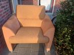 Comfortabele fauteuil met lederen accenten van montel, Huis en Inrichting, Fauteuils, Ophalen, Gebruikt, Minder dan 75 cm, 75 tot 100 cm