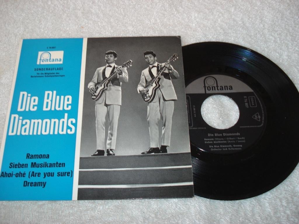 Blue Diamonds  EP  Ramona       Orgineel, Cd's en Dvd's, Vinyl Singles, Ophalen of Verzenden, Zo goed als nieuw, Pop, EP