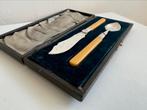 Vintage jamlepel en botermes set, Ophalen of Verzenden