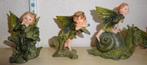 Groene serie van elfenbeeldjes – 9 stuks, Ophalen of Verzenden