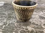 Mooie Vintage Bloempot Aardewerk Bruin, Tuin en Terras, Bloempotten, Ophalen, Rond, Binnen, Zo goed als nieuw