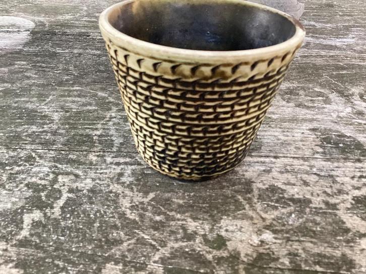 Mooie Vintage Bloempot Aardewerk Bruin, Tuin en Terras, Bloempotten, Zo goed als nieuw, Aardewerk, Binnen, Minder dan 40 cm, Minder dan 25 cm