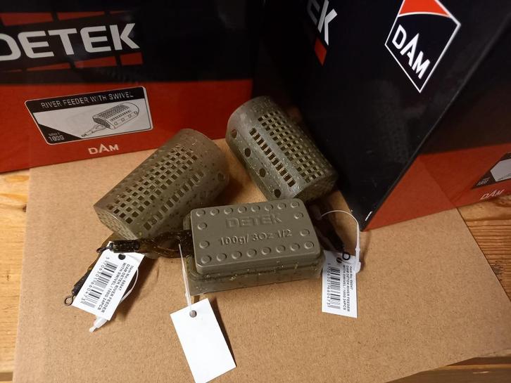 48x DETEK 100-grams River korven (met swivel)...€50,-, Watersport en Boten, Hengelsport | Witvissen, Nieuw, Overige typen, Ophalen of Verzenden