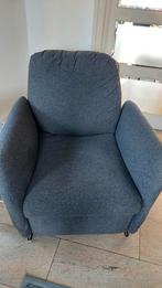 ZGAN Grijze Relaxfauteuil met Voetensteun, Huis en Inrichting, Fauteuils, Ophalen, Minder dan 75 cm, Zo goed als nieuw, 75 tot 100 cm
