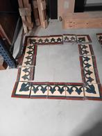 Vintage  Vloertegels met Motief, Doe-het-zelf en Verbouw, Ophalen, Gebruikt, Keramiek, Minder dan 20 cm