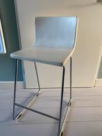 Ikea bernhard barkruk 66 cm leder, Huis en Inrichting, Barkrukken, Ophalen, Gebruikt, Met voetsteun, 60 tot 90 cm