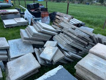 50x50 Betontegels Grijs - Partij beschikbaar voor biedingen
