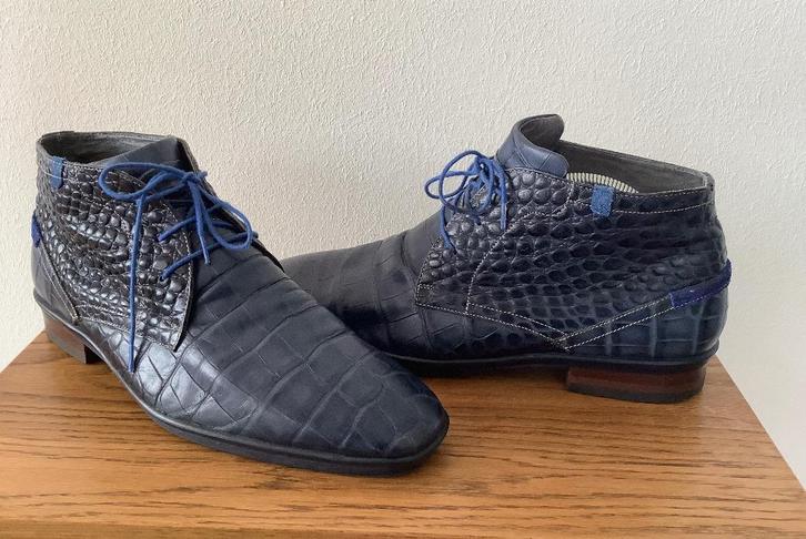 Schoenen maat 43  Floris van Bommel, Kleding | Heren, Schoenen, Zo goed als nieuw, Blauw, Verzenden