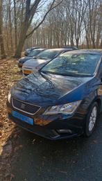 Seat Leon 1.6 TDI 110pk Dsg-7 2015 Zwart Taxi, Auto's, 4 cilinders, Zwart, Stationwagon, Diesel