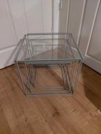 Max sauze vintage bijzettafels, Huis en Inrichting, Tafels | Bijzettafels, Ophalen, Rond, Minder dan 55 cm, 45 tot 60 cm