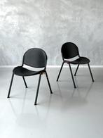 Modulamm eetkamerstoelen Lucci & Orlandini vintage prijs p/s, Huis en Inrichting, Stoelen, Gebruikt, Twee, Zwart, Vintage