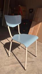 Leuke oude vintage school stoel - 1 stuks, Huis en Inrichting, Stoelen, Ophalen, Zo goed als nieuw, Bruin, Eén