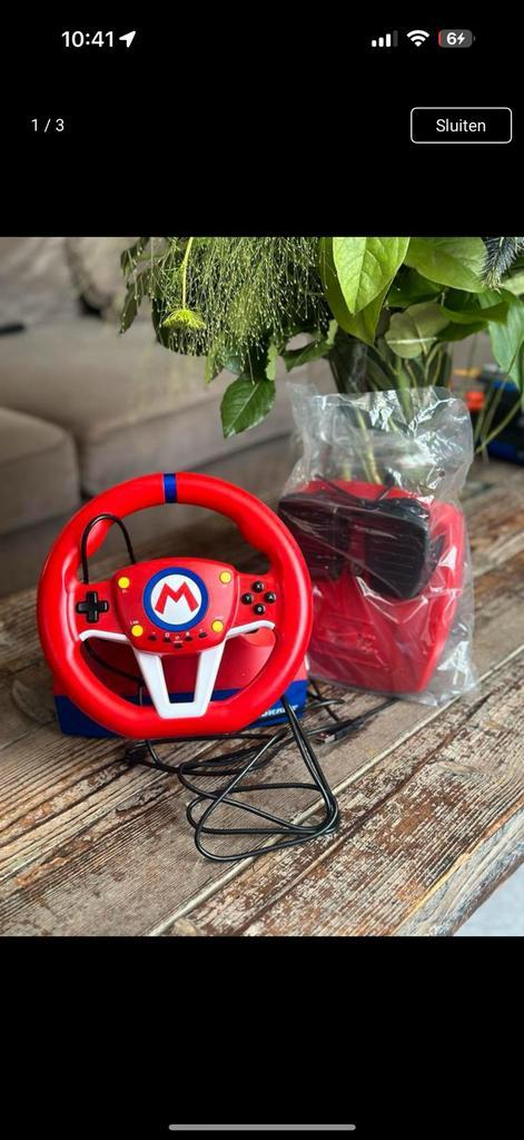 Mario stuur voor Nintendo switch, Spelcomputers en Games, Spelcomputers | Nintendo Consoles | Accessoires, Zo goed als nieuw, Switch