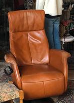 Sta-op stoel Prominent, echt leer, relaxstoel, sta op, Huis en Inrichting, Fauteuils, Ophalen, Minder dan 75 cm, Leer, Zo goed als nieuw