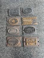 Antieke Drukkerij Stempels - Set van 8, Ophalen of Verzenden