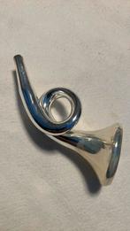 Vintage kerstbal, trompetje zilver, Ophalen of Verzenden, Zo goed als nieuw