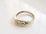 14 Karaat Gouden Meander Ring, Ophalen of Verzenden, Zo goed als nieuw, 17 tot 18, Dame