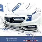 W205 C63 S AMG Voorbumper wit Mercedes c klasse 2018 bumper, Auto-onderdelen, Carrosserie en Plaatwerk, Gebruikt, Voor, Mercedes-Benz