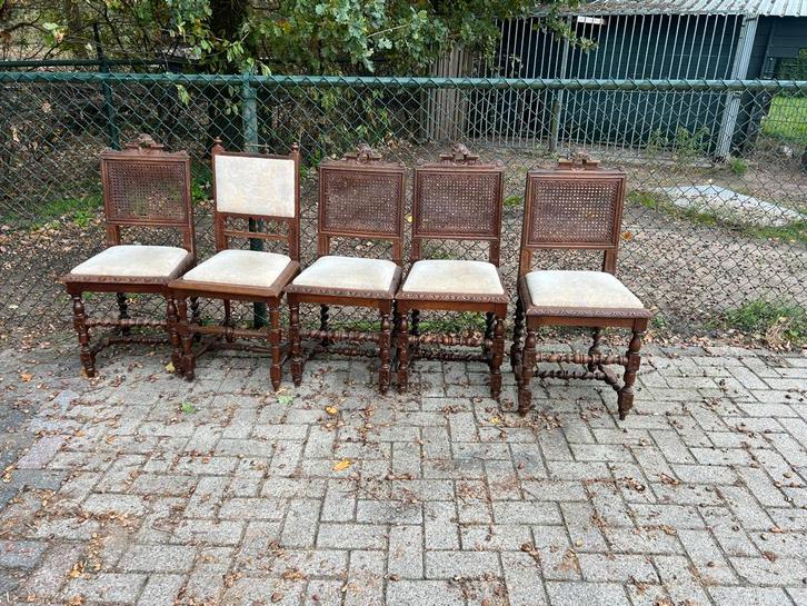 Antieke Mechelse Stoelen, Antiek en Kunst, Antiek | Meubels | Stoelen en Banken, Ophalen