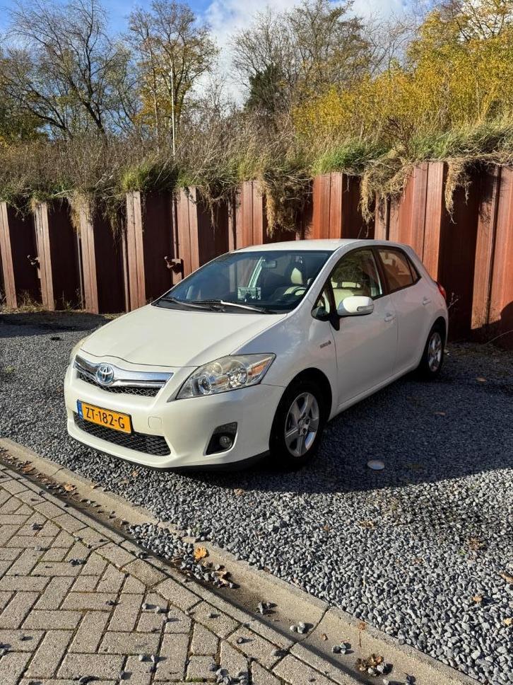 Toyota Auris Hybrid 1.8 | 2012 | Wit | Beige Leder | Camera, Auto's, Toyota, Particulier, Auris, ABS, Achteruitrijcamera, Airbags