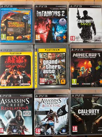 Sony PlayStation 3, PS3 incl 2 controllers en 15 games beschikbaar voor biedingen