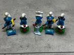 Smurfen - PEYO set van 5 - B5061, Verzamelen, Smurfen, Poppetje, Figuurtje of Knuffel, Zo goed als nieuw, Ophalen