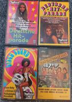 4 Cassette bandjes. Deutsche Hitparade, BZN en Disco Sound., Ophalen, Gebruikt, Pop, 2 t/m 25 bandjes