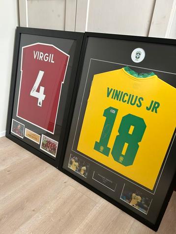 Gesigneerd virgil van dijk en Vinicius Junior met coa beschikbaar voor biedingen