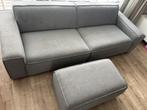Grijze bank 2,5 zits, Ophalen, Gebruikt, Tweepersoons, 75 tot 100 cm